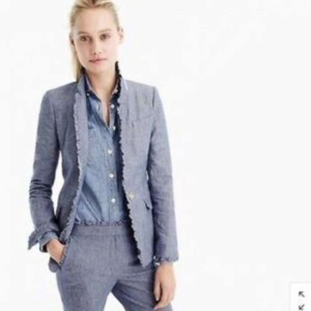 J. Crew Regent Blazer in Chambray size 0